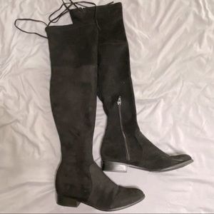 Black Knee High Boots